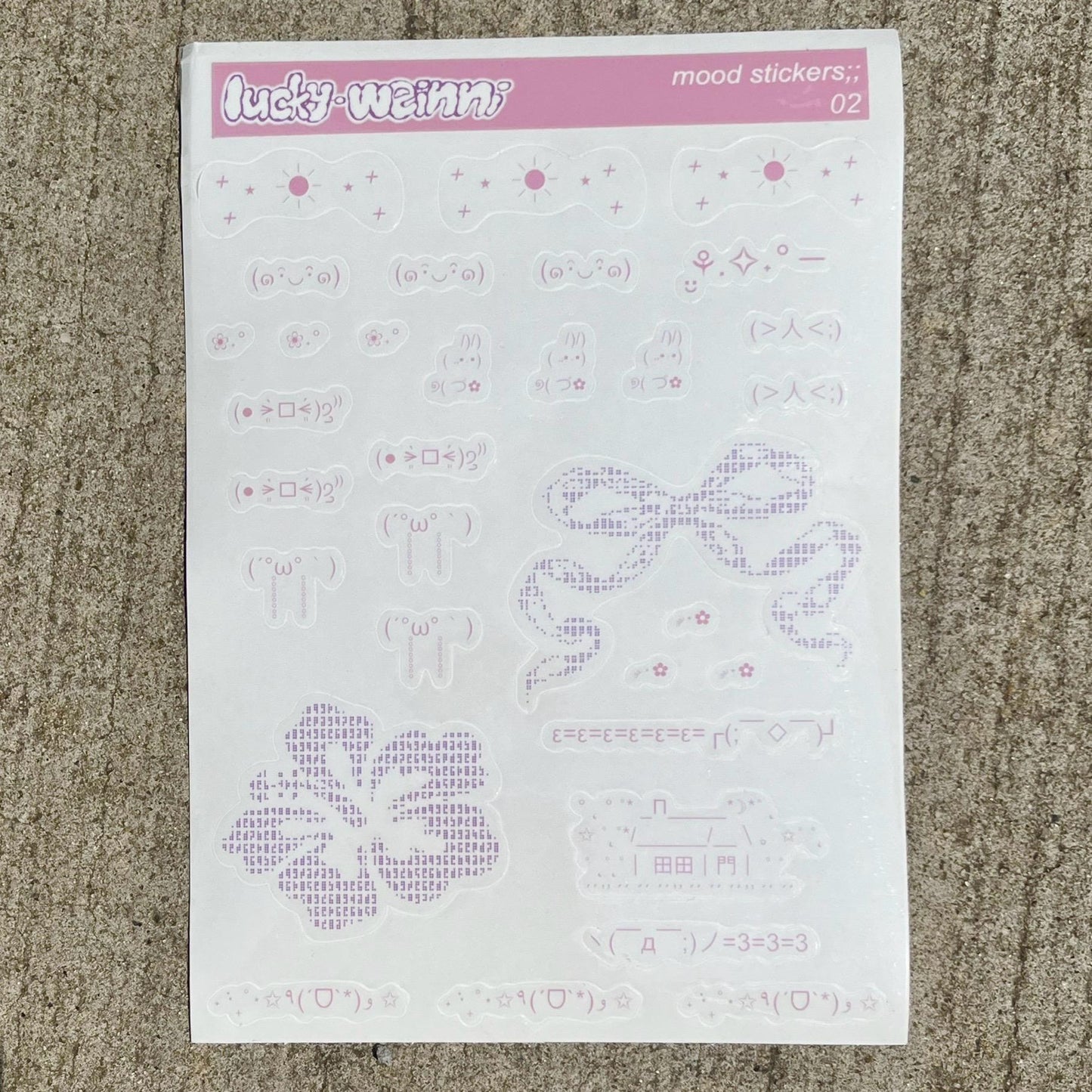 KAOMOJI JOURNALING STICKERS