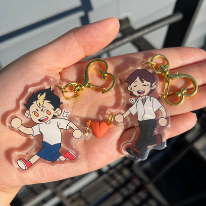 HAIKYUU!! Asahi and Nishinoya Couples Charms
