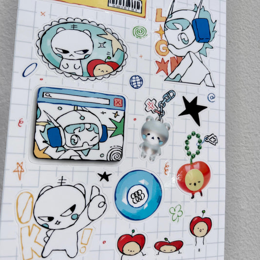STICKER SHEET - MASCOTS