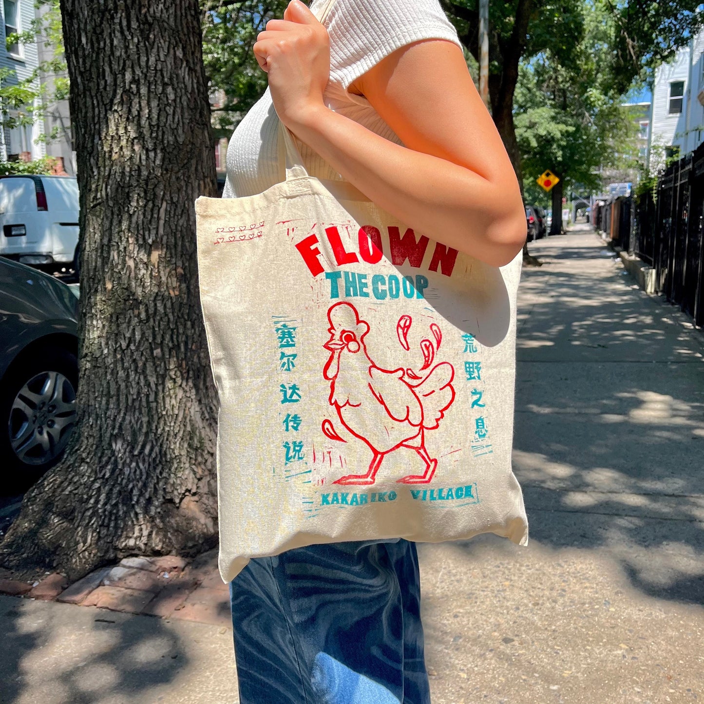 TOTE BAG - FLOWN THE COOP