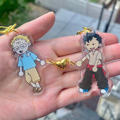 HAIKYUU!! Kuroo and Tsukishima Couples Charms
