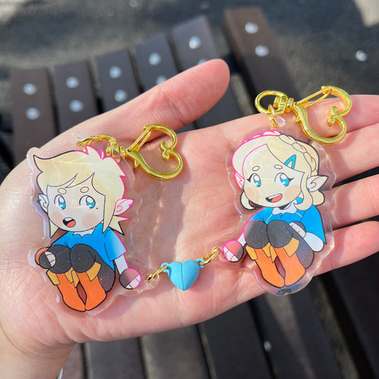 LEGEND OF ZELDA Breath of the Wild Link and Zelda Couples Charms