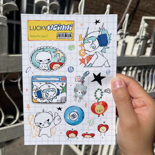 STICKER SHEET - MASCOTS