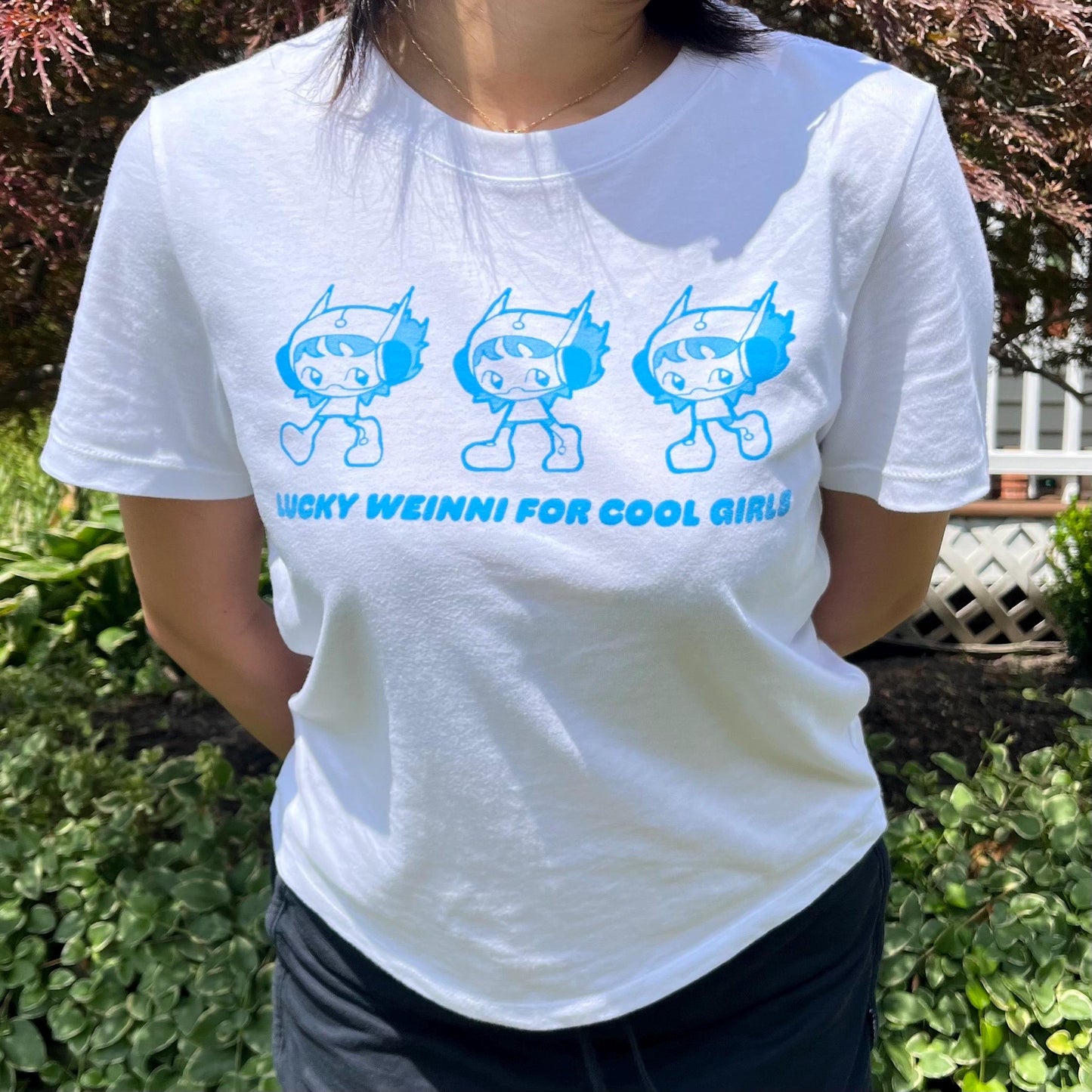 LUCKY WEINNI FOR COOL GIRLS CROP TOP