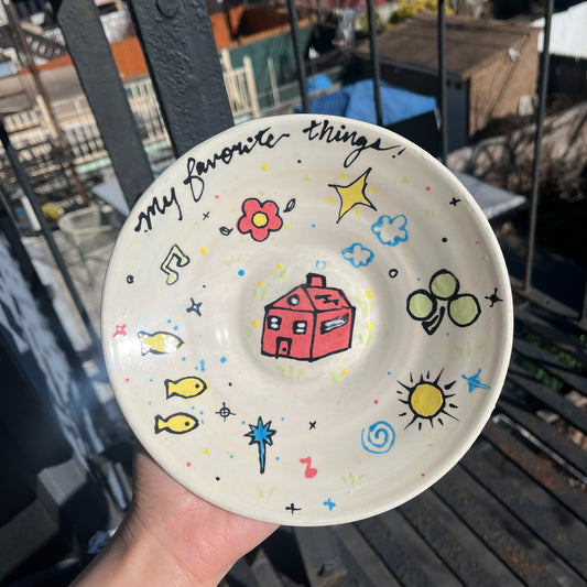 CERAMIC TRINKET PLATE: 01